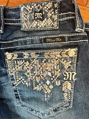 Miss Me Women's Dark Wash Ankle Skinny Jeans Sz 26